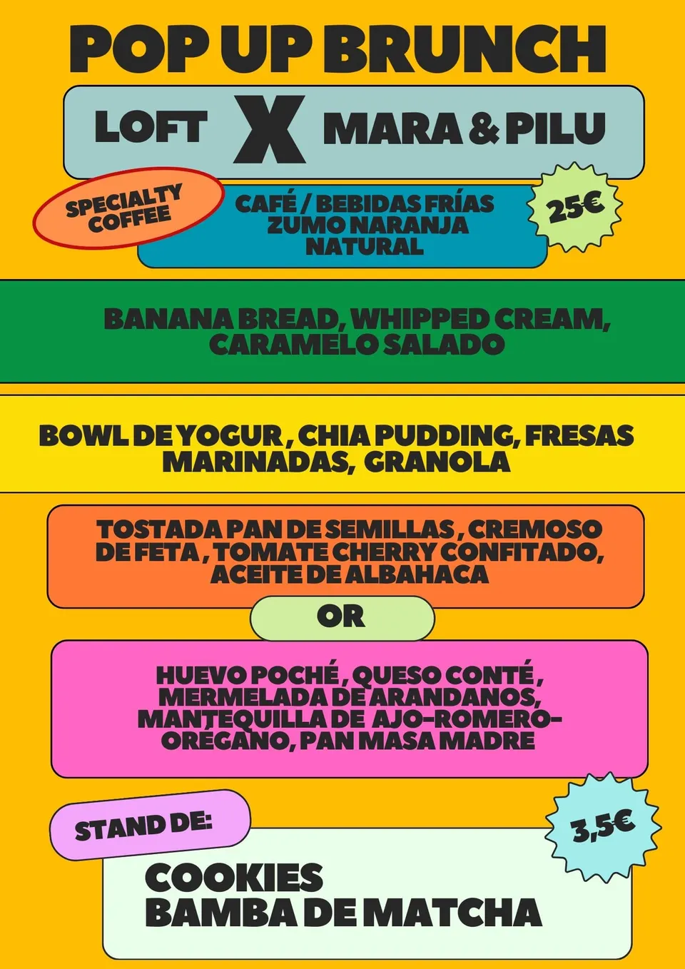 Cartel de Brunch Pop Up